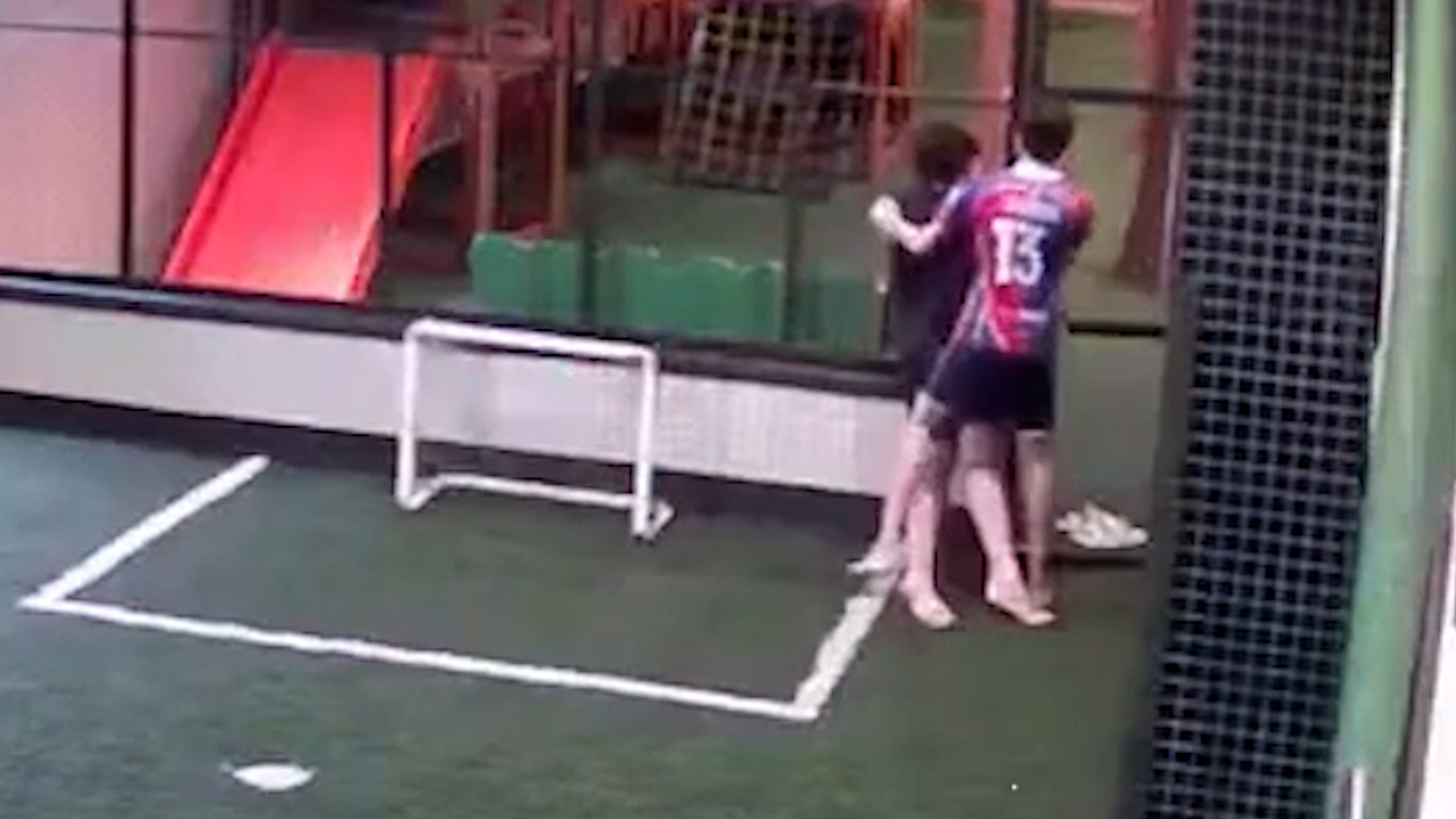 Moment hero boy risks his life to save friend stuck to electrified ...