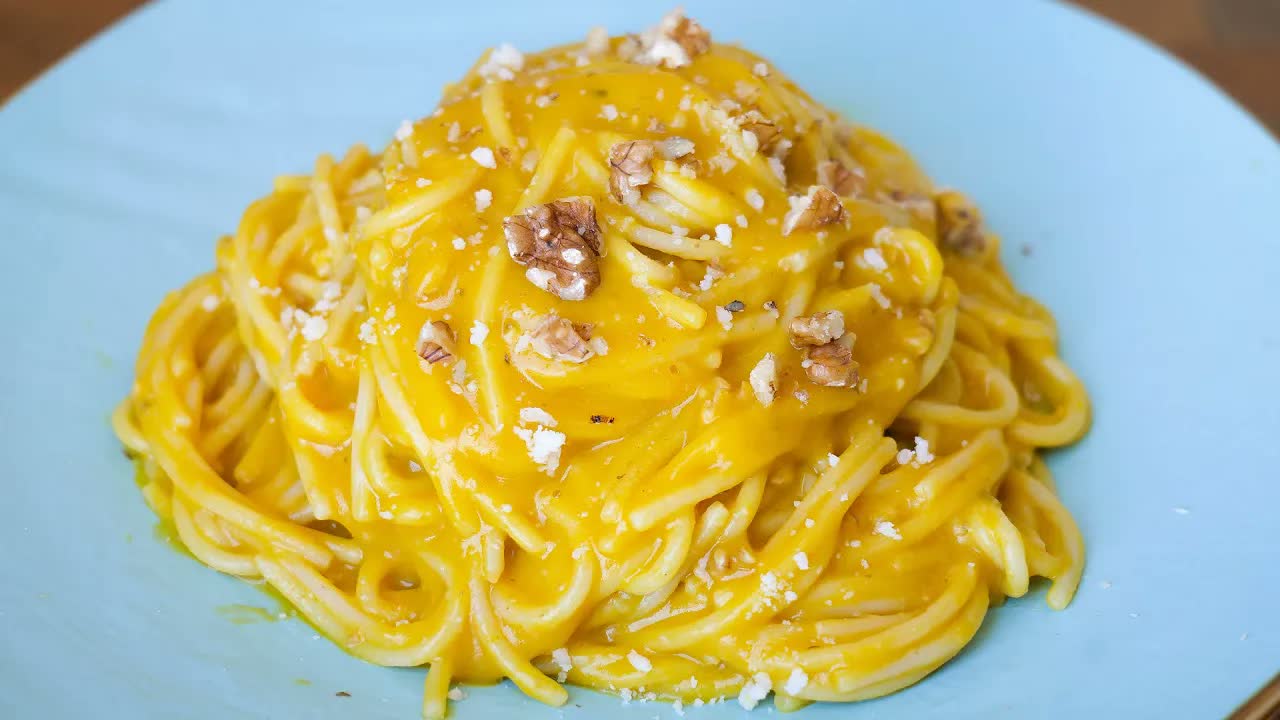 Easy pumpkin pasta recipe with simple ingredients