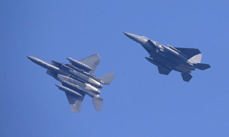 Two fighter jets collide in mid-air over South Korea when pilots start ...