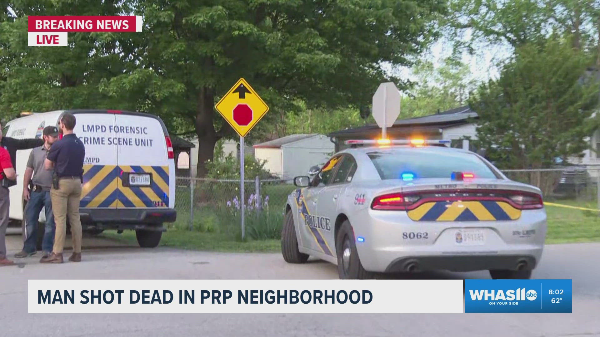 Man found dead in roadway after shooting in Louisville's PRP neighborhood
