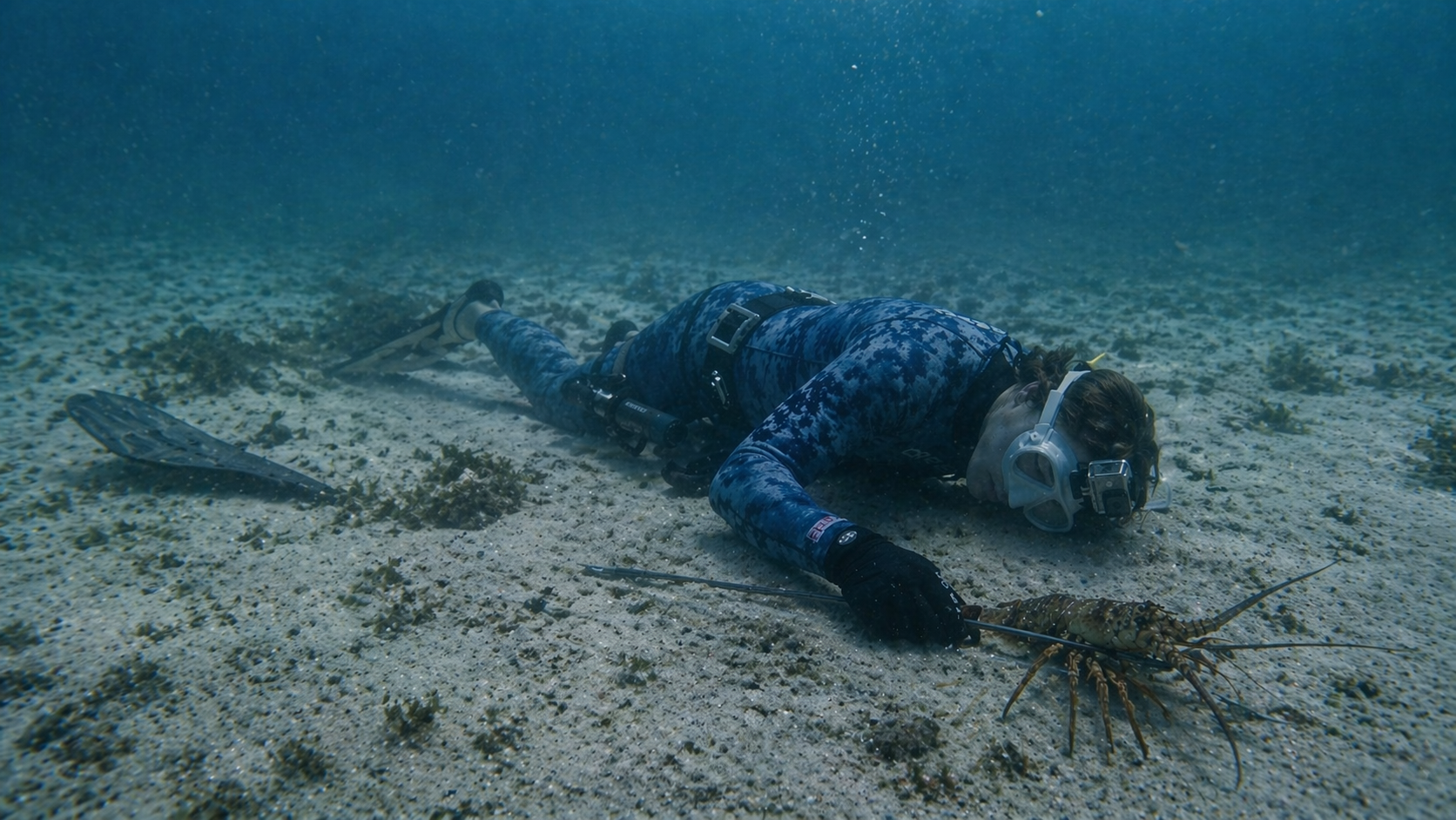He was fighting to survive, then passed out mid-dive, caught on camera