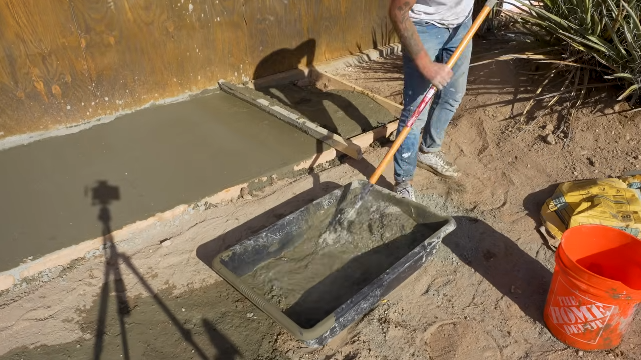 Ah yes... mixing concrete with my legs was a great idea