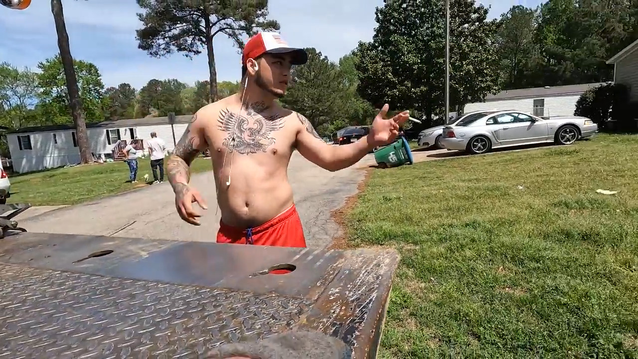 Man loses it as his car gets taken - caught on camera