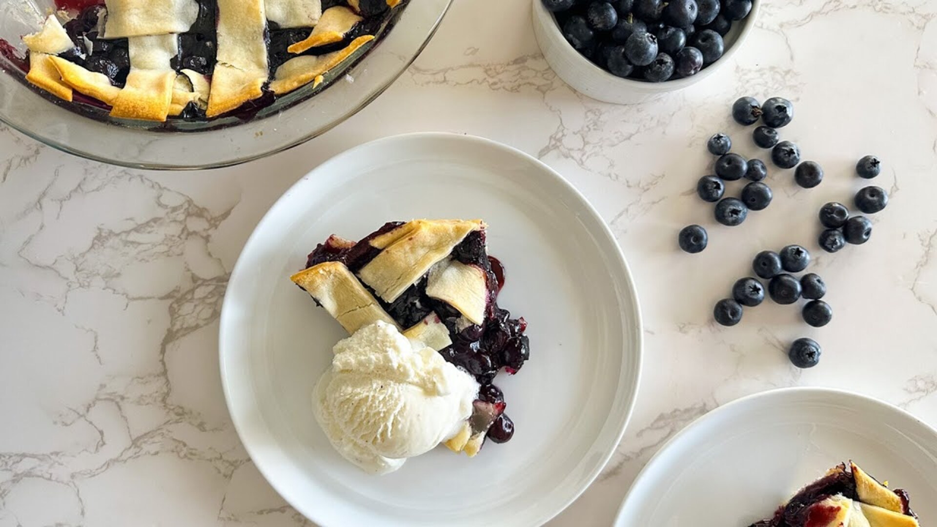 Classic lattice-top blueberry pie recipe