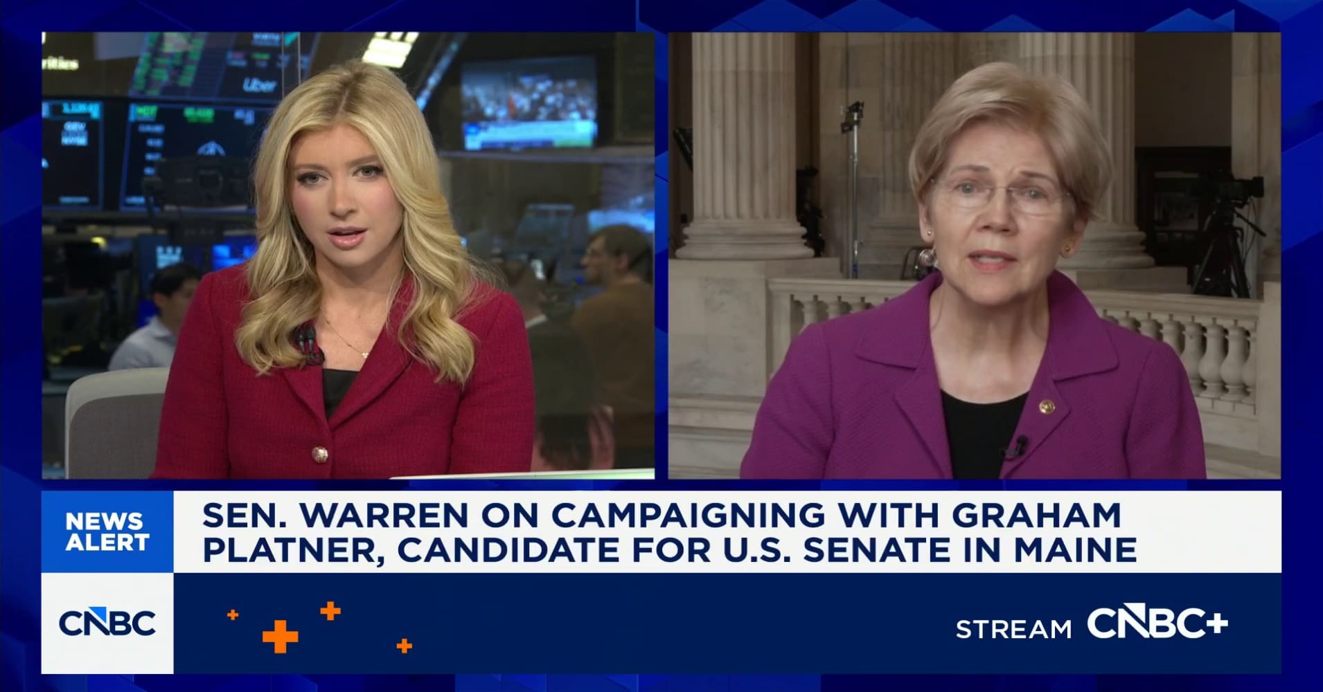 Sen. Elizabeth Warren on campaigning with Graham Platner, candidate for ...