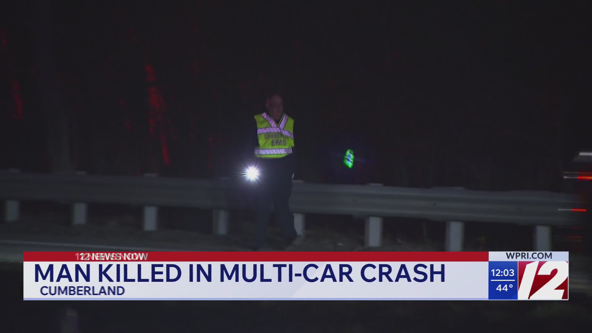 Man dies after accident on I-295 in Cumberland