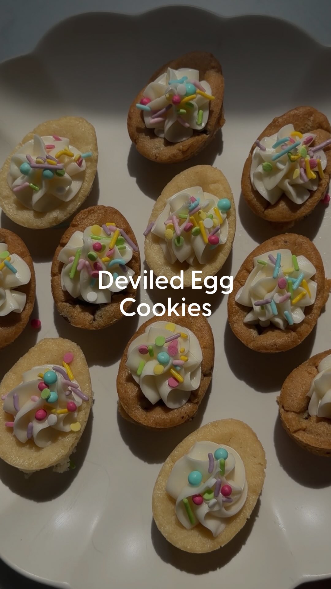 Be honest. Would you try these deviled egg cookies?