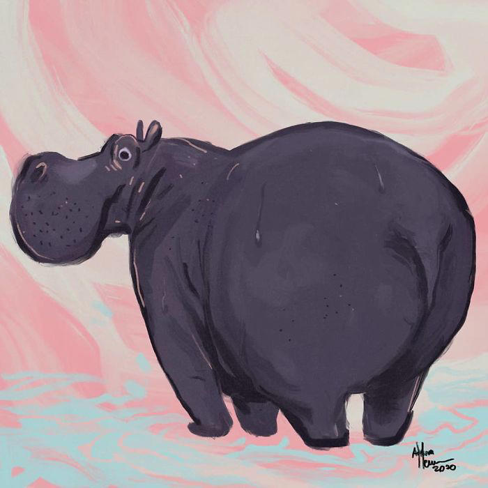 31 illustrations of chunky animals designed to be extra adorable