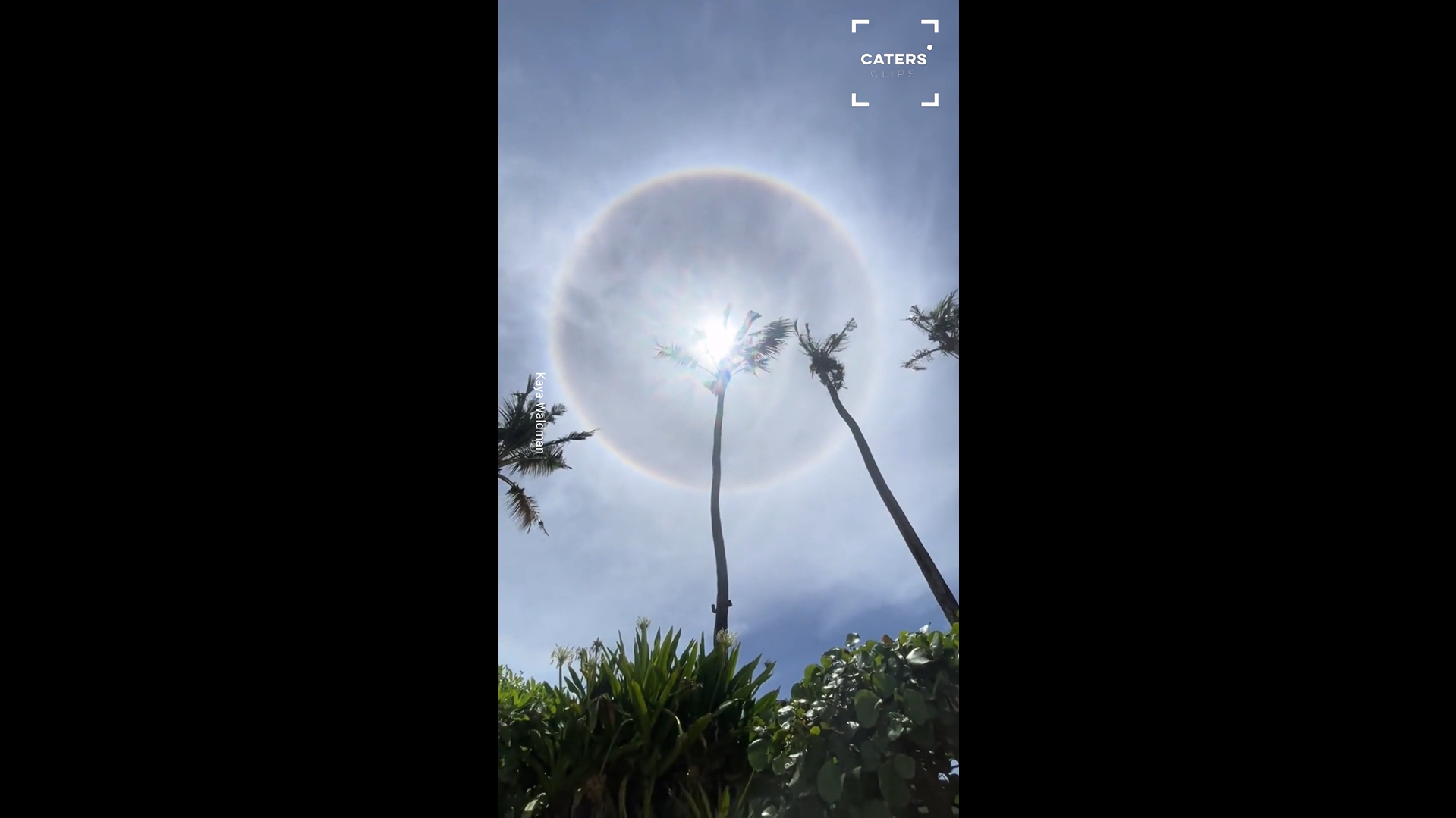 Rare sun halo forms ring around sun in stunning Hawaii sky