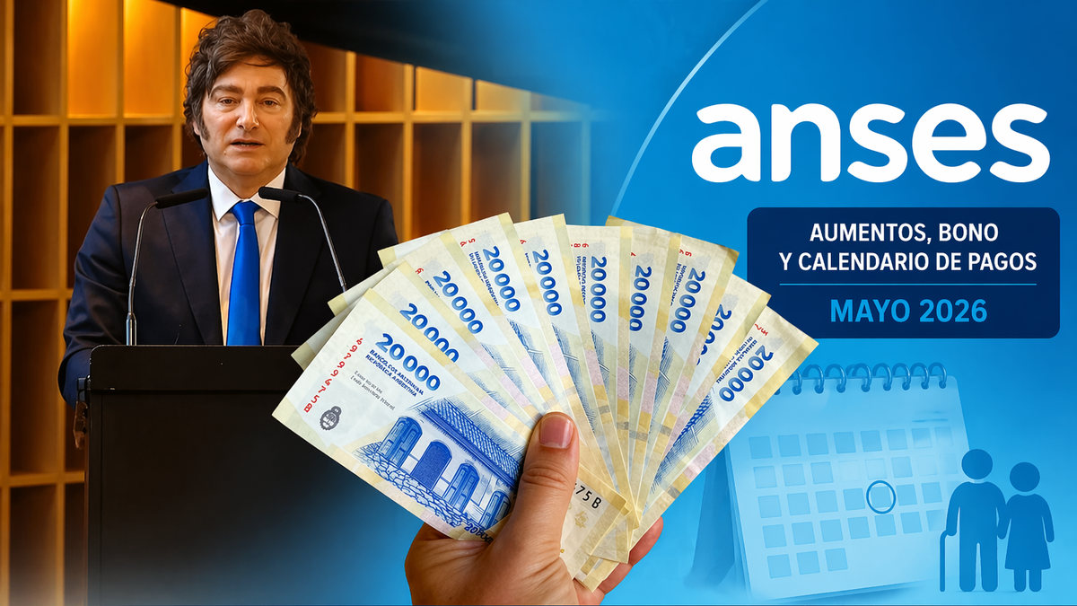 Cobro de jubilados en mayo: el dato sobre el aumento y el bono de la ANSES