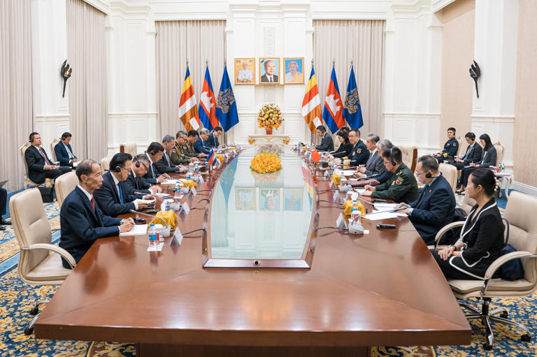 China's foreign and defense ministers meet with Cambodian counterparts ...