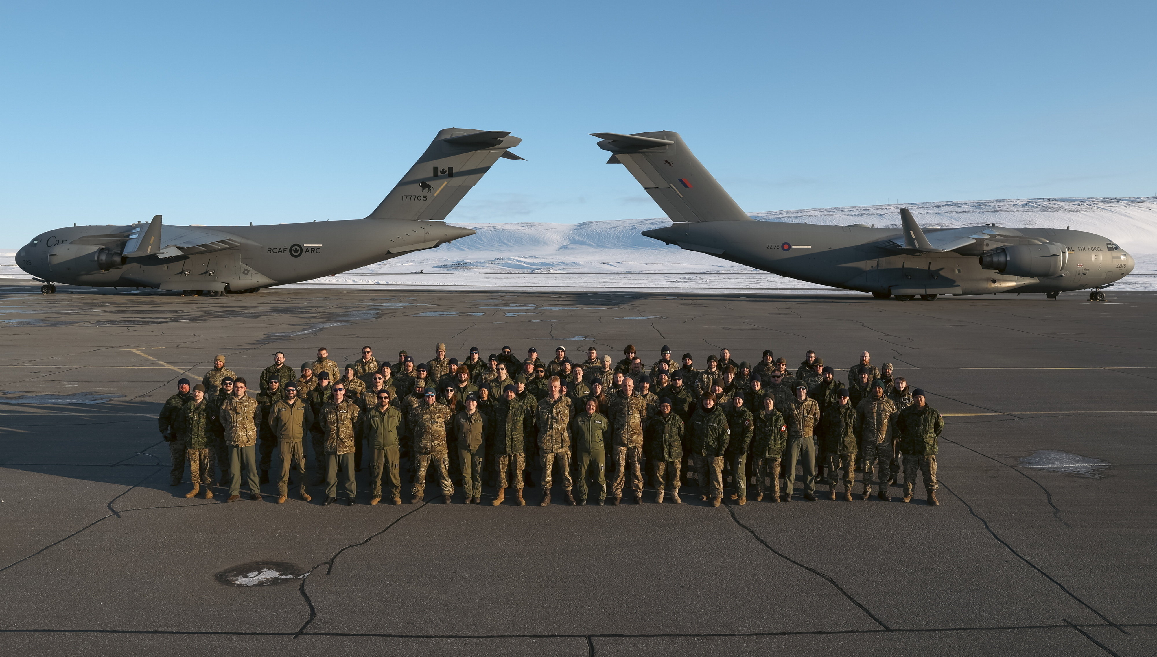 9 photos showing the RAF on top of the world in Arctic resupply mission
