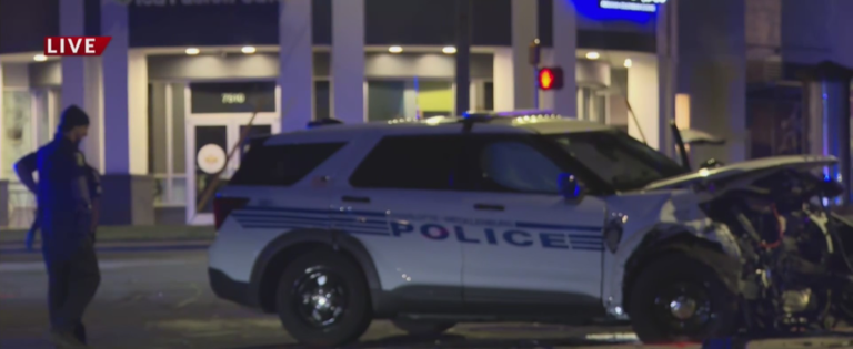 4 hurt in serious crash involving police car in North Carolina