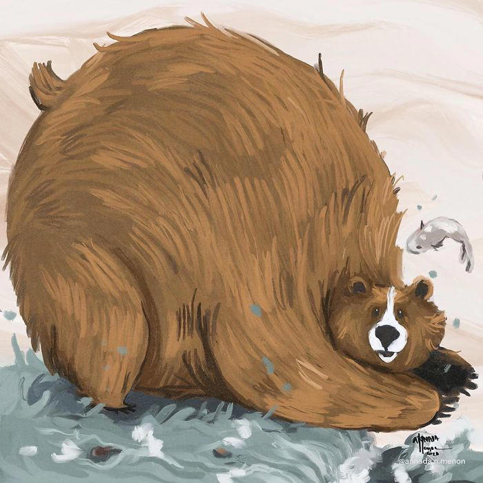 31 illustrations of chunky animals designed to be extra adorable