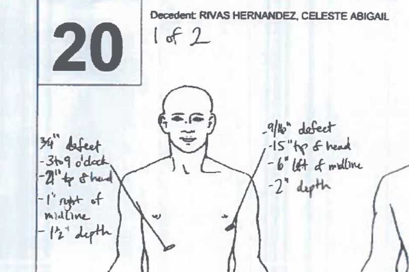 Celeste Rivas' cause of death revealed as 'penetration wounds' after ...