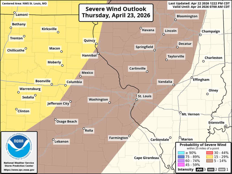Active weather pattern begins Thursday for St. Louis metro