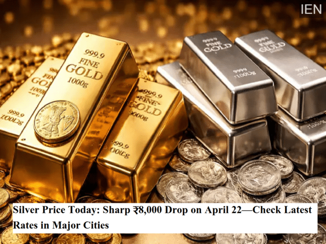 Silver price today: Sharp ₹8,000 drop on April 22—check latest rates in ...