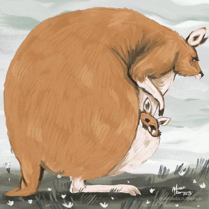 31 illustrations of chunky animals designed to be extra adorable