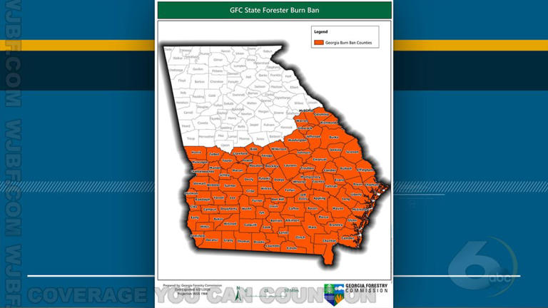 Burn ban issued for several CSRA counties, all South Georgia; wildfires ...