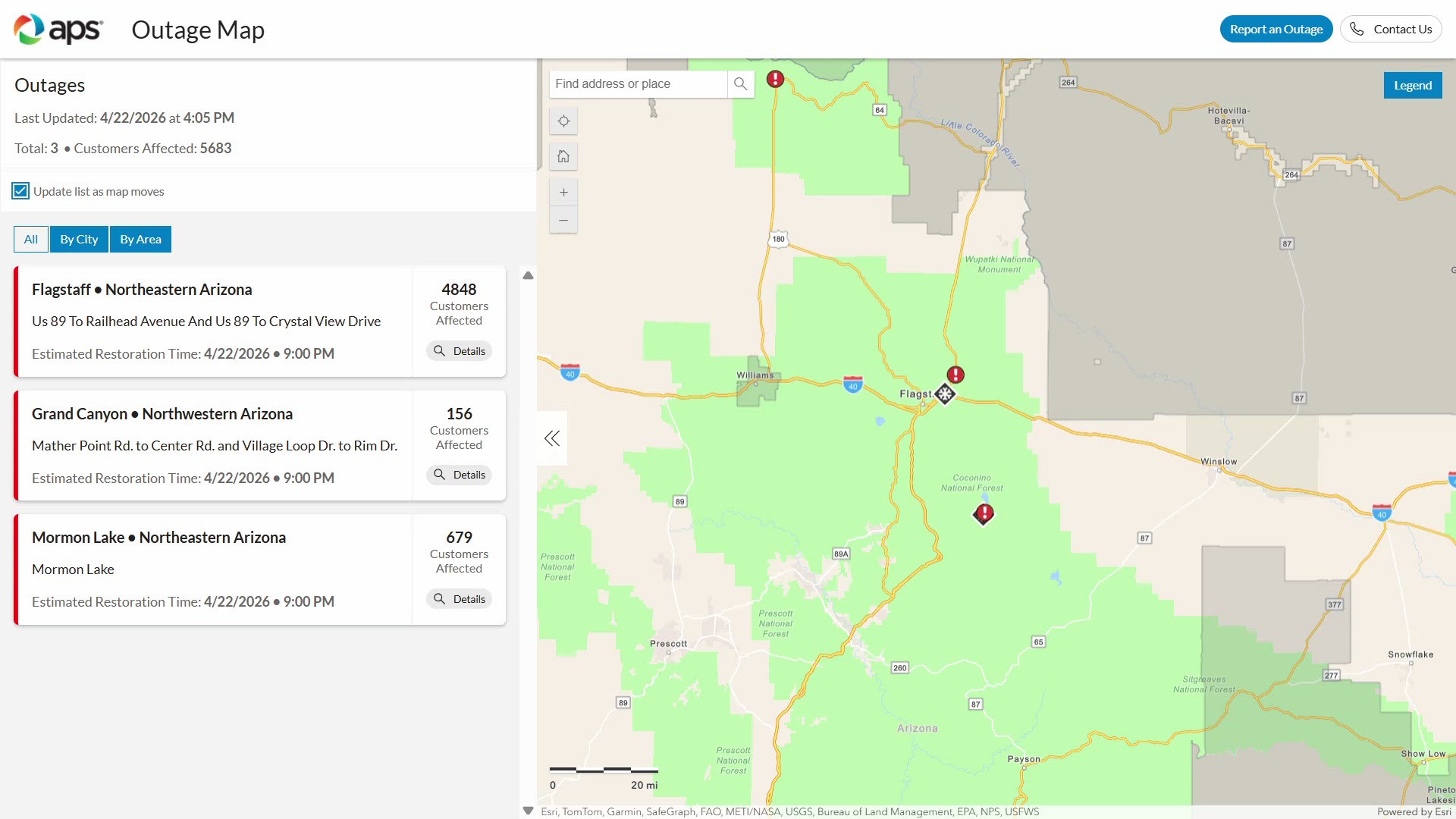 APS shuts off power to thousands due to fire threat
