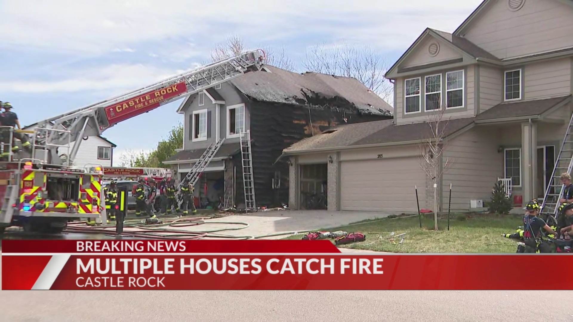 Crews respond to 2 homes damaged by fire in Castle Rock