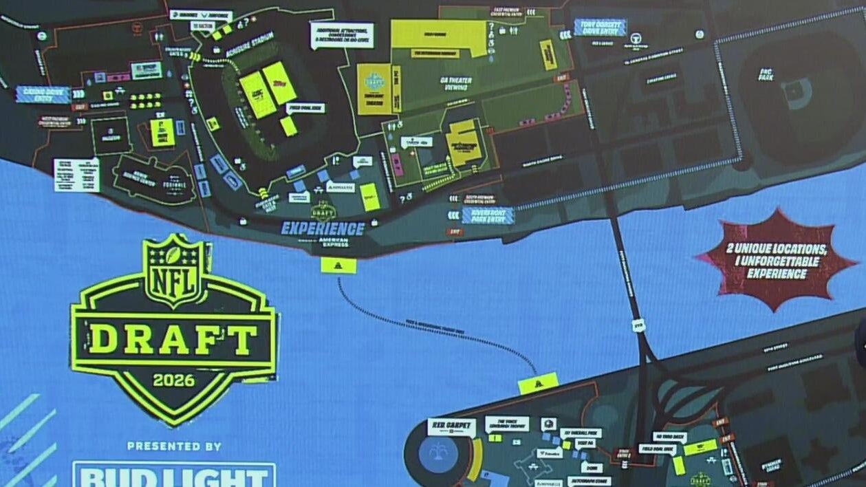Where are the entrances for the NFL draft in Pittsburgh?