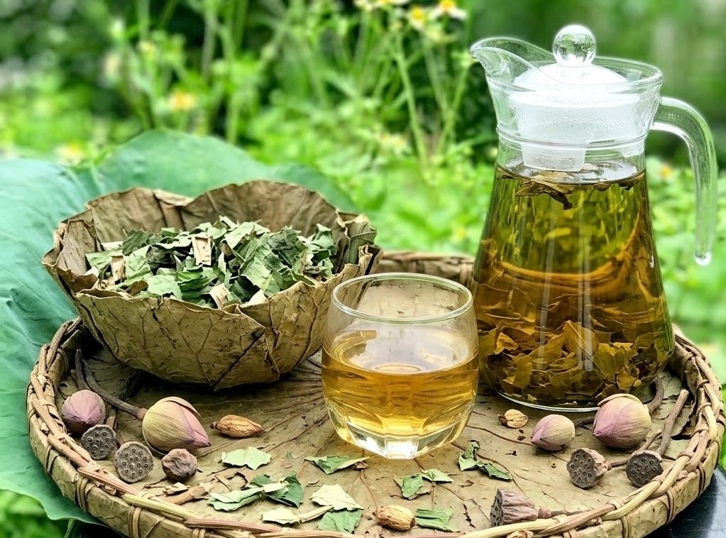 Uống trà lá sen có giảm mỡ máu?