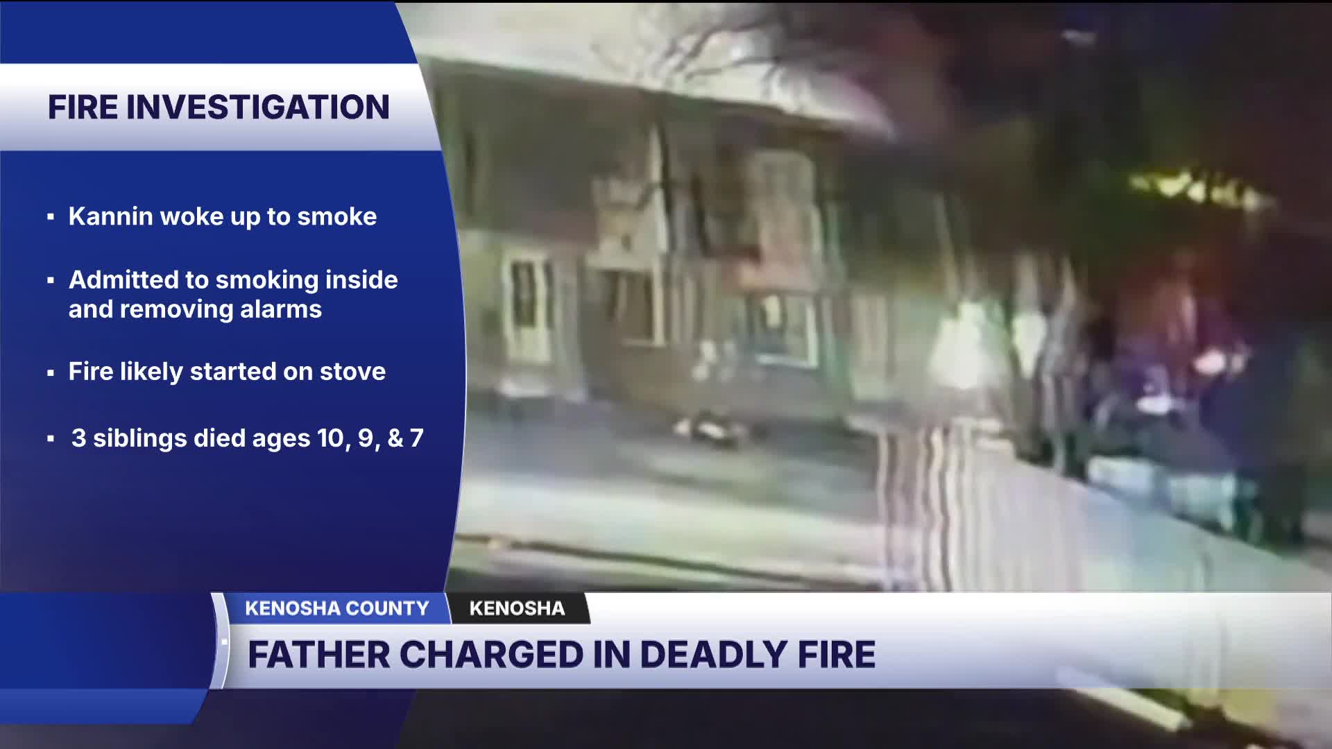 Kenosha fire charged with neglect after deadly fire