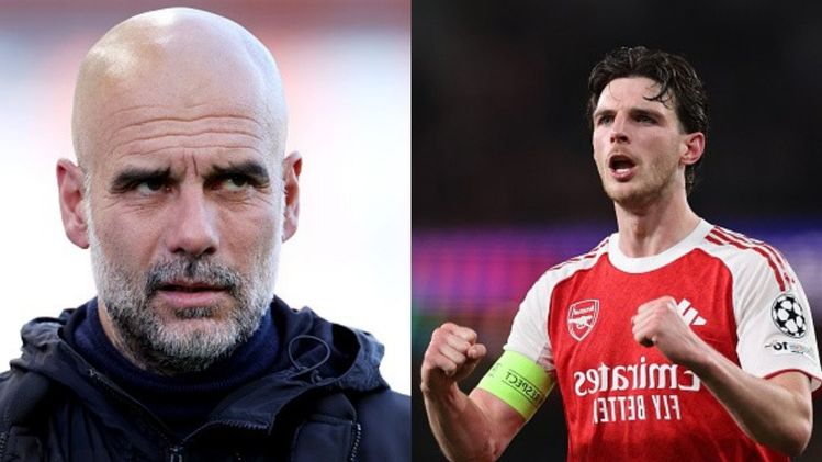 Pep Guardiola responds to Declan Rice's antics after Man City defeated ...