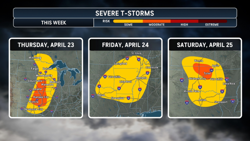 Severe weather about to stretch across the US for days