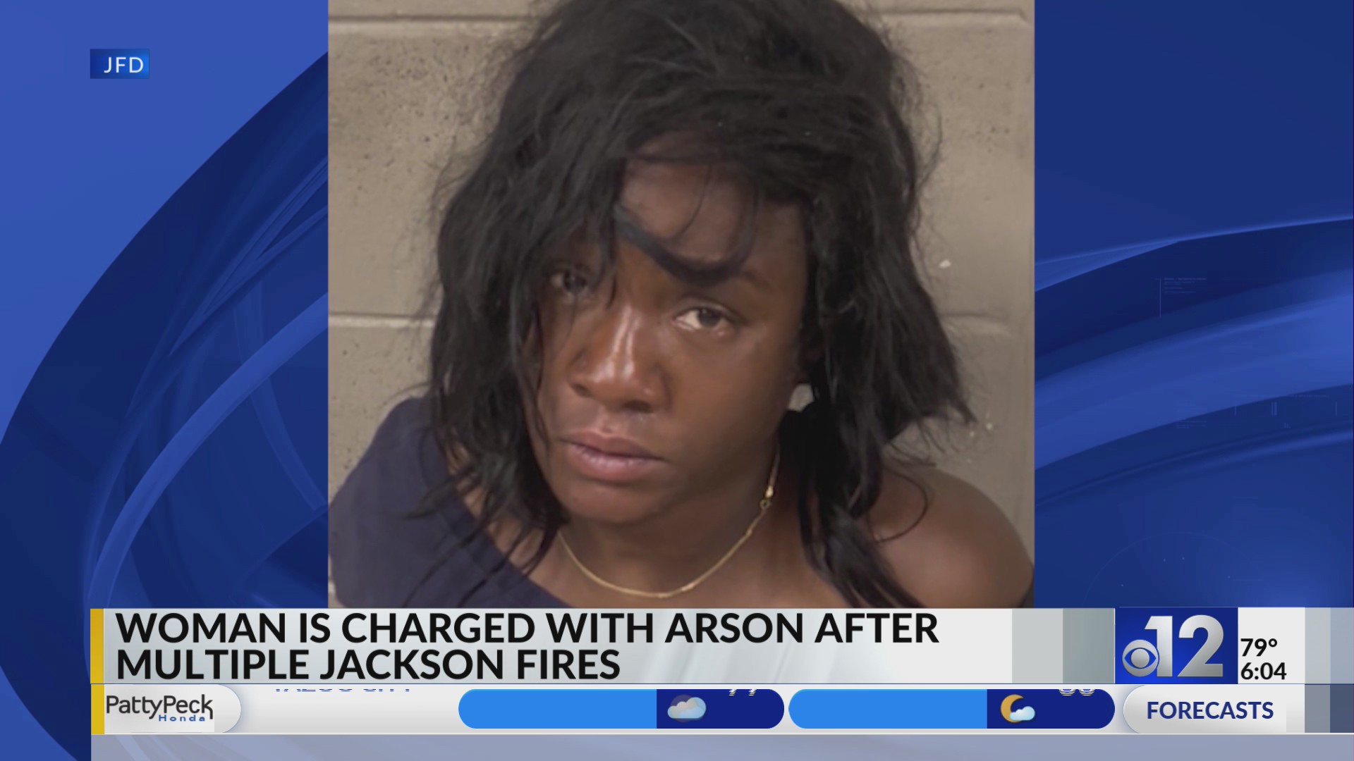 Woman charged with arson in multiple Jackson fires