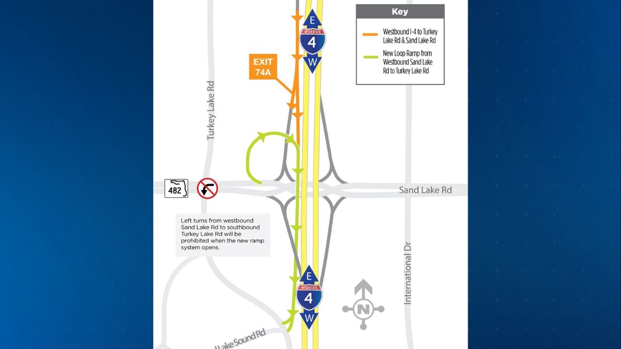 FDOT unveils new loop ramp at I-4 and Sand Lake Road for safer travel