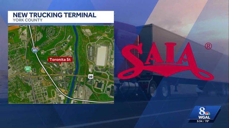 Saia opens a 74-door truckload terminal in Manchester Township, York County