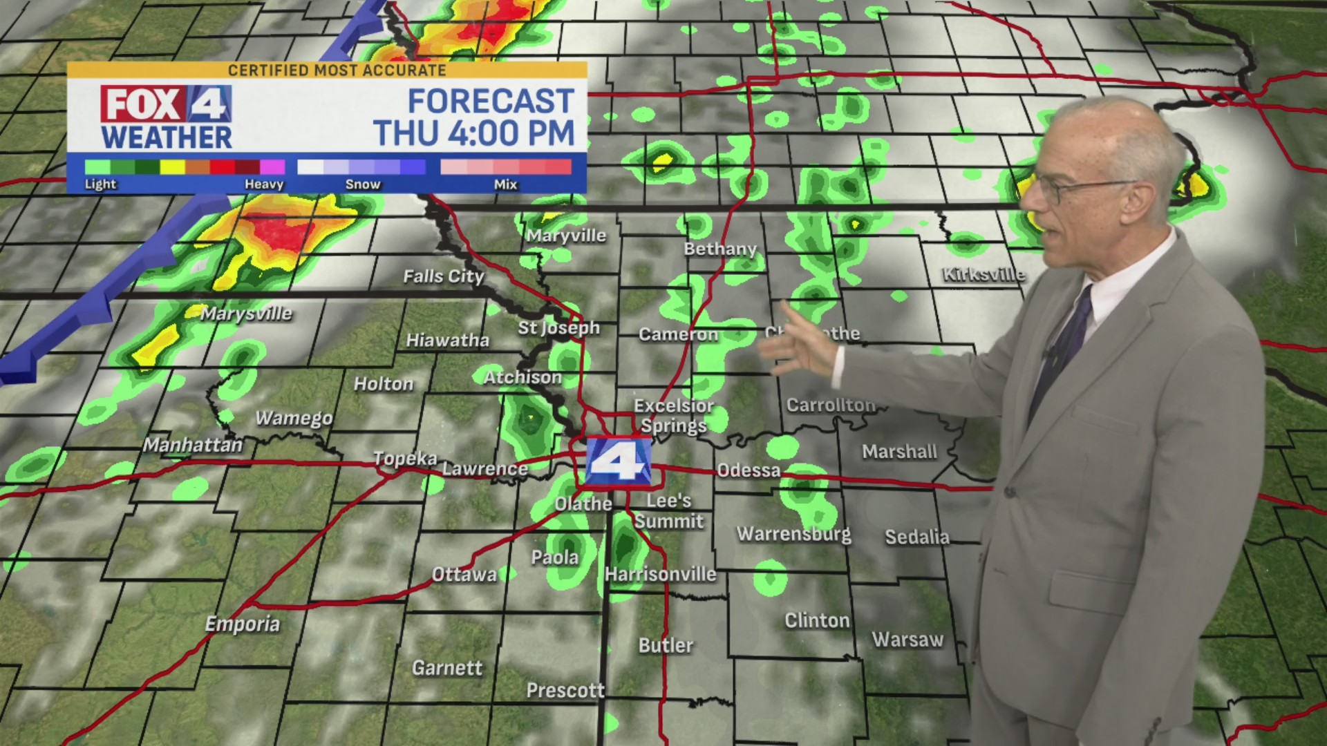 Wednesday evening forecast