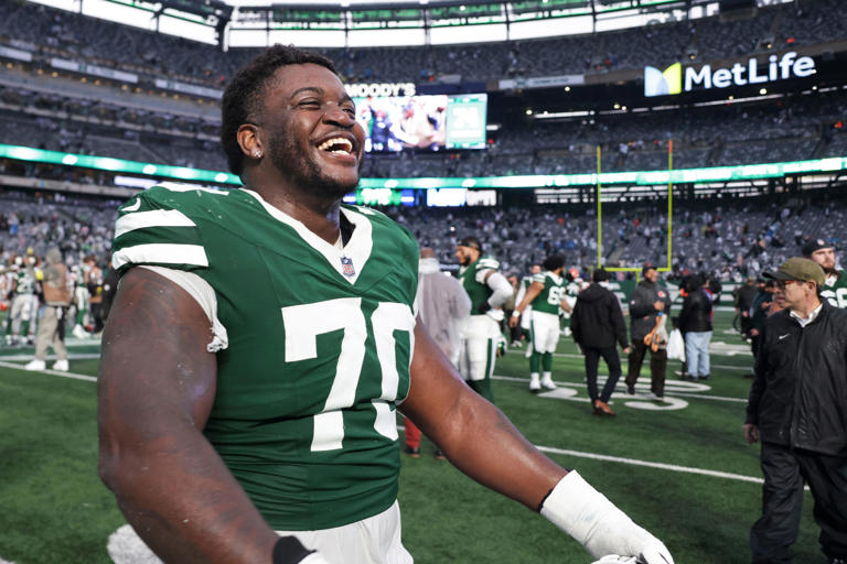 What grade did Jets earn in 2025 NFL draft regrade for Armand Membou?