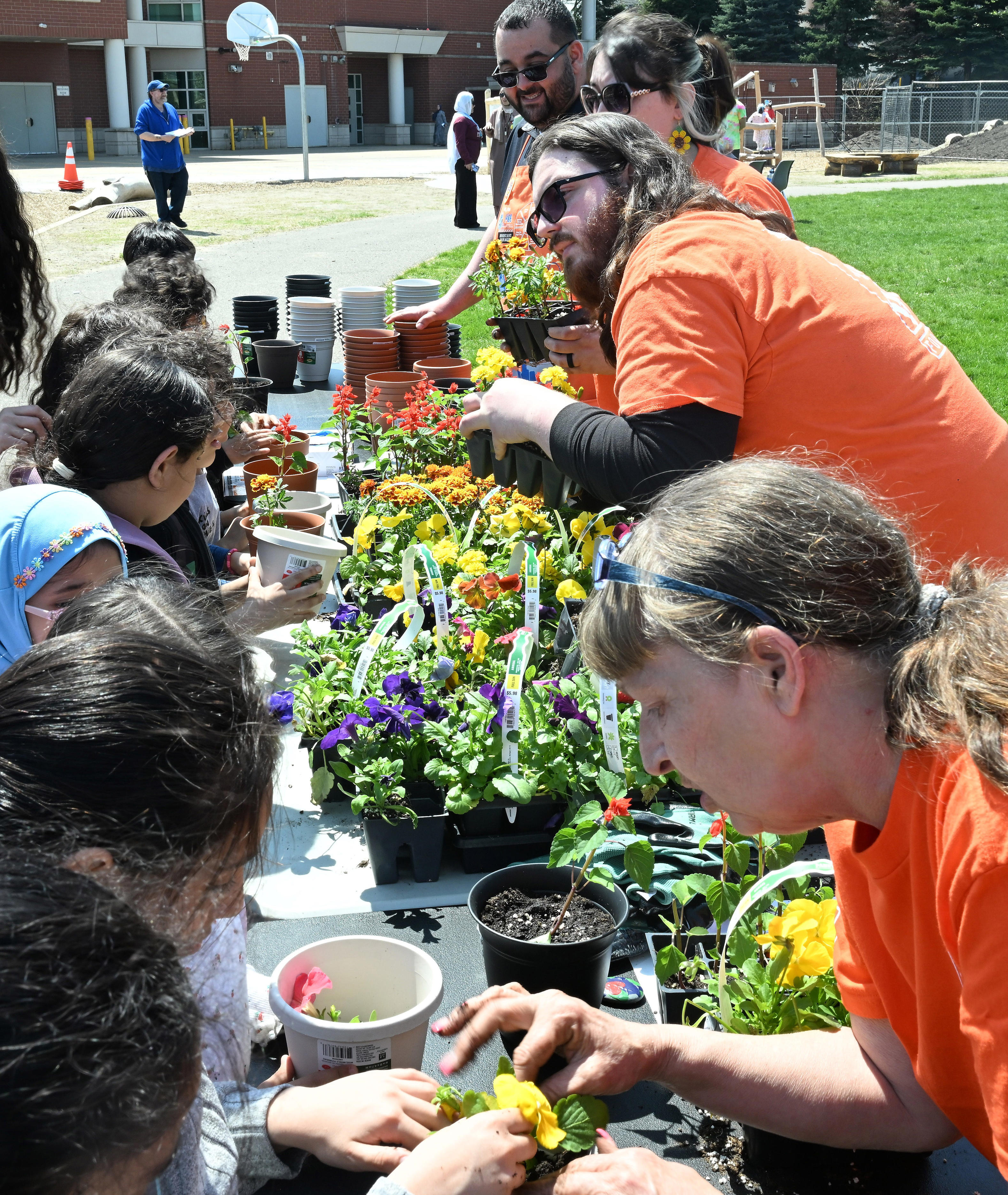 Dearborn's Salina schools celebrate new playgrounds for Earth Day