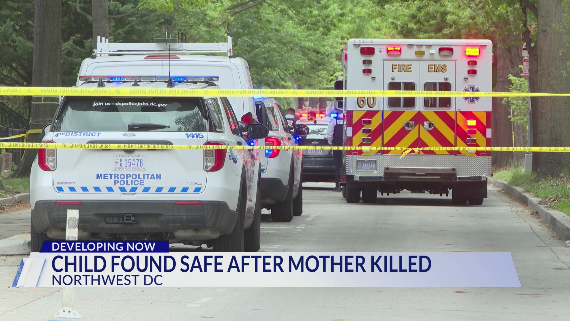 2-year-old found safe after mother killed in DC; AMBER Alert canceled in DC