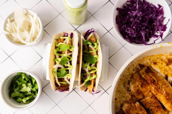 Blackened fish tacos