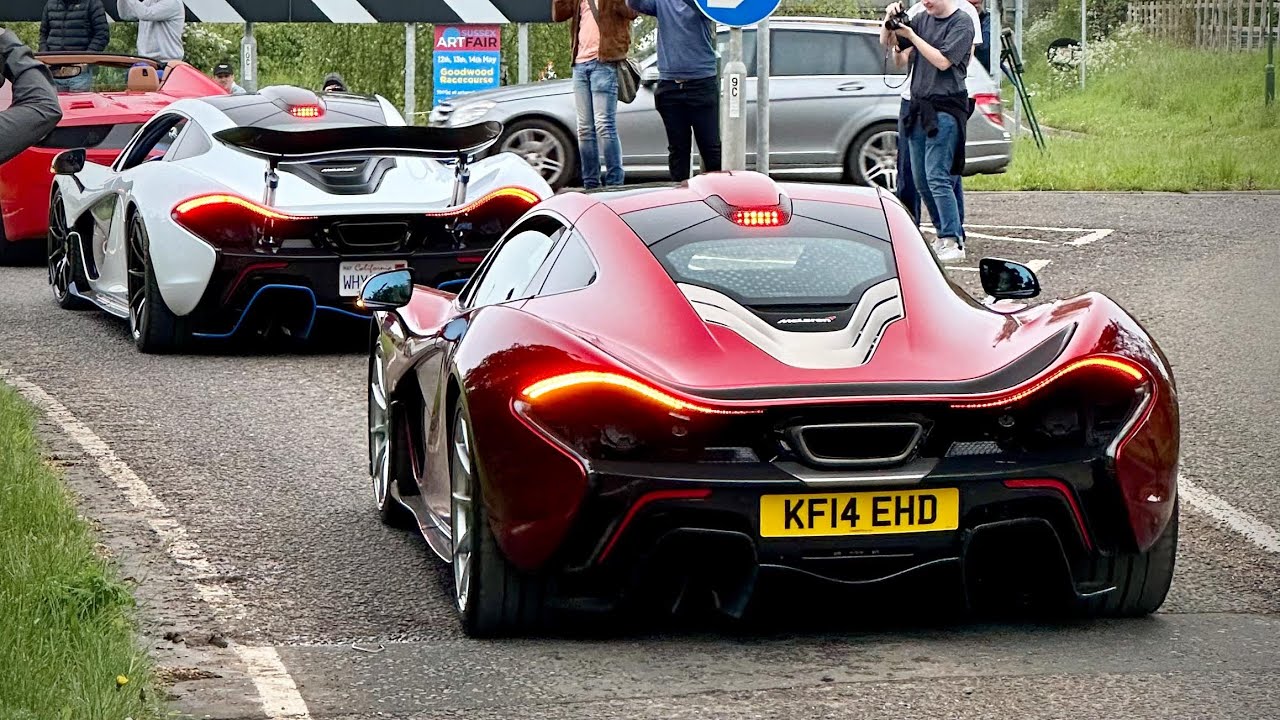 McLaren hypercar convoy at supercar event