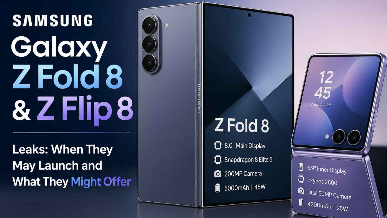 Samsung Galaxy Z Fold 8 and Z Flip 8 leaks: When they may launch and ...