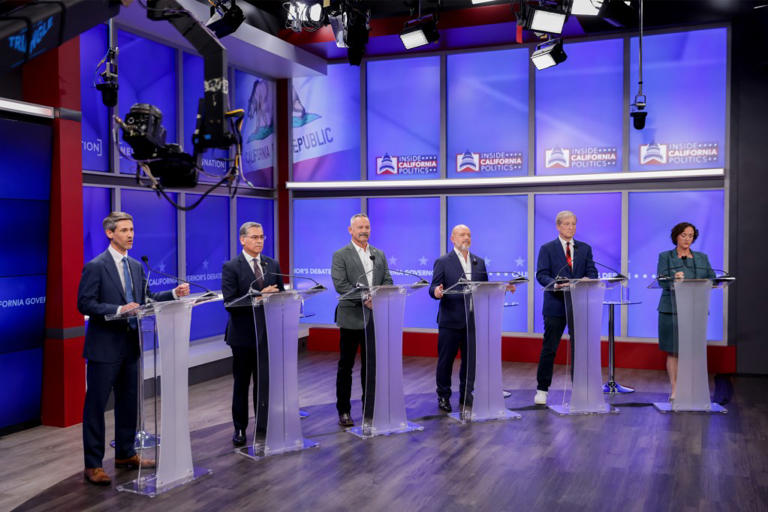 California governor’s race debate shows why election still a toss-up