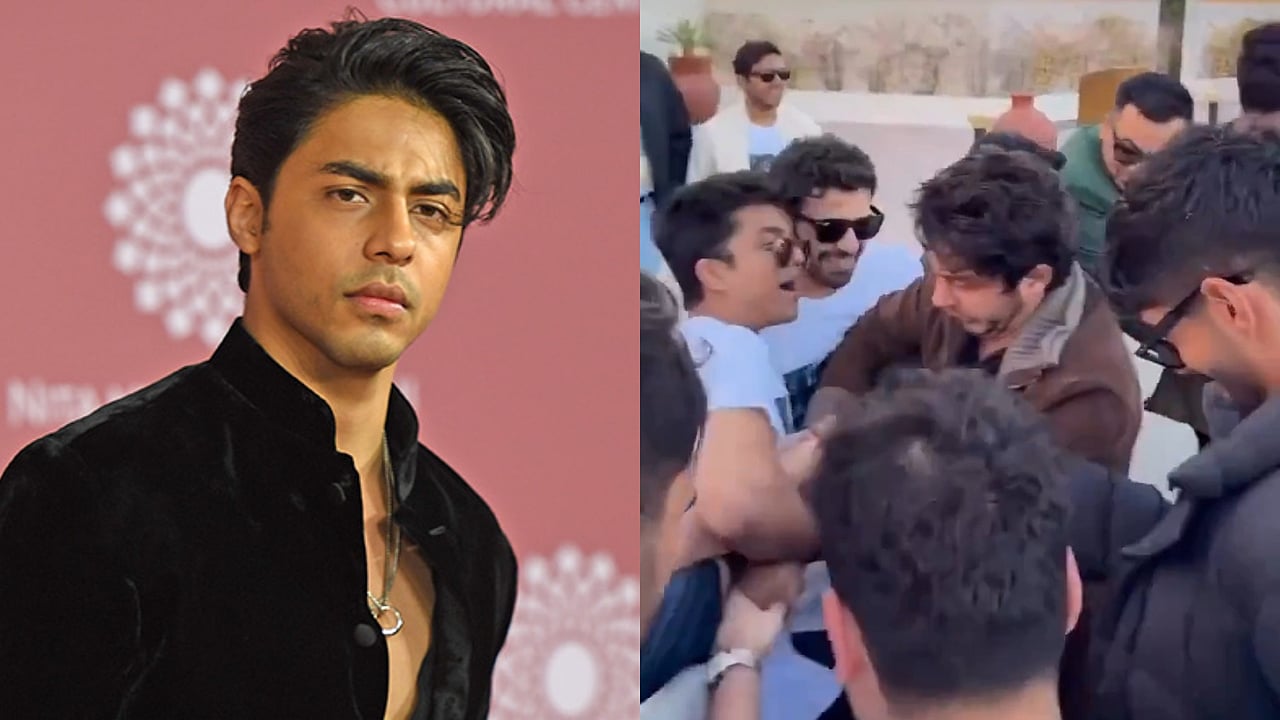 Aryan Khan gets into a snatching match during best friend’s joota ...
