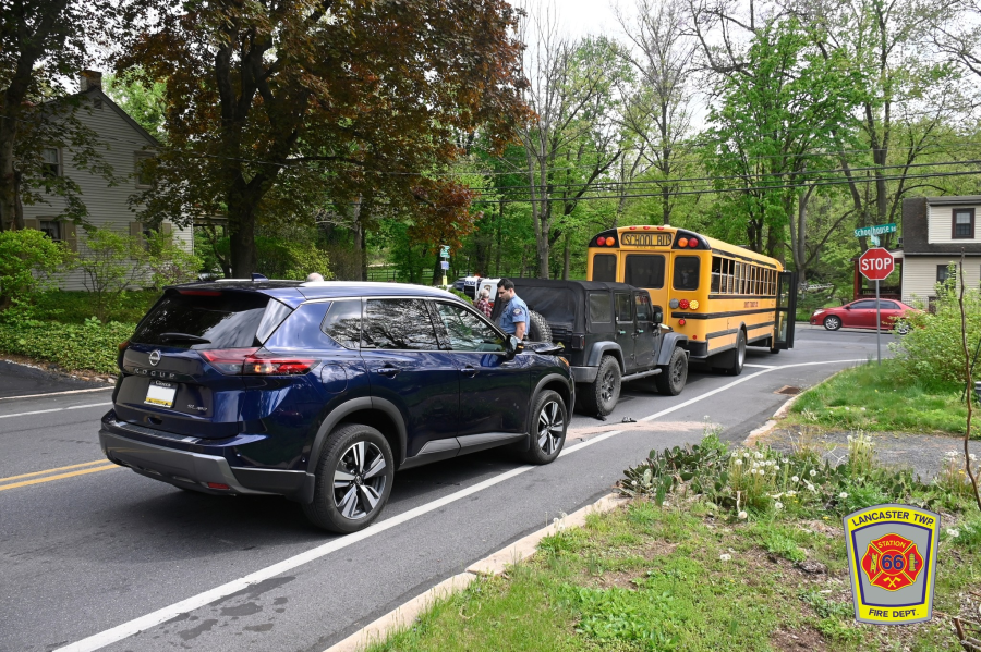 Lancaster County school bus carrying students involved in crash