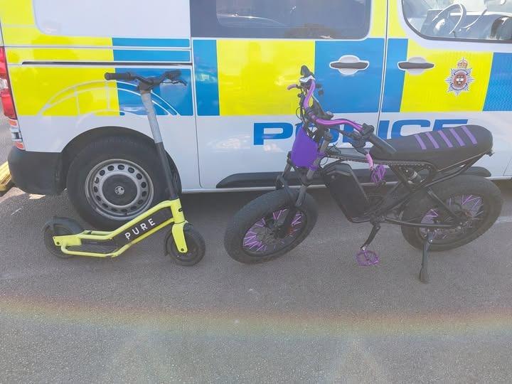Derbyshire police seize illegal e-bikes and issue warning to riders