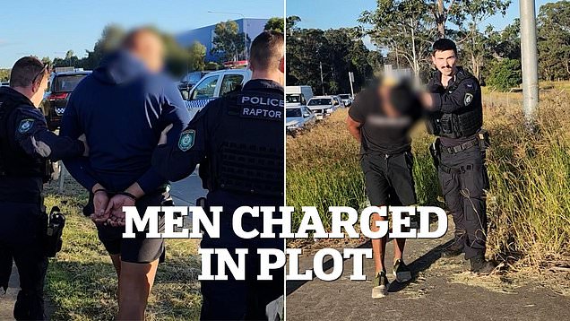 Two men charged after police stop car full of weapons