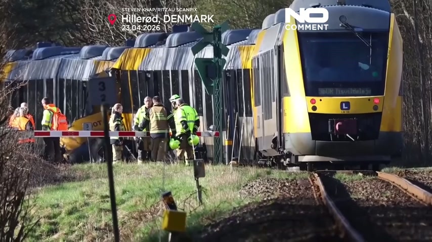 Two trains collide head-on in Denmark, leaving multiple injured