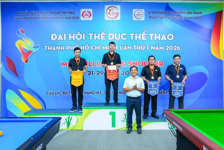 Tìm ra những nhà vô địch billiards đầu tiên tại Đại hội TDTT TP.HCM lần thứ I-2026