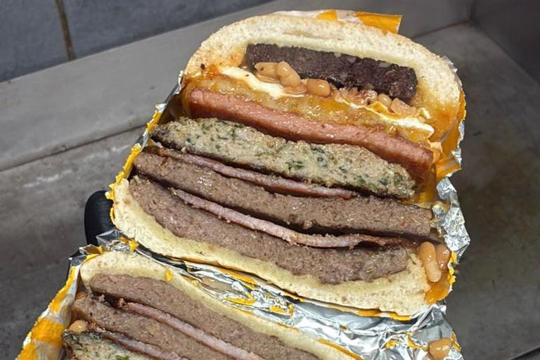 I tried the biggest breakfast sandwich in Yorkshire but 1 thing was missing