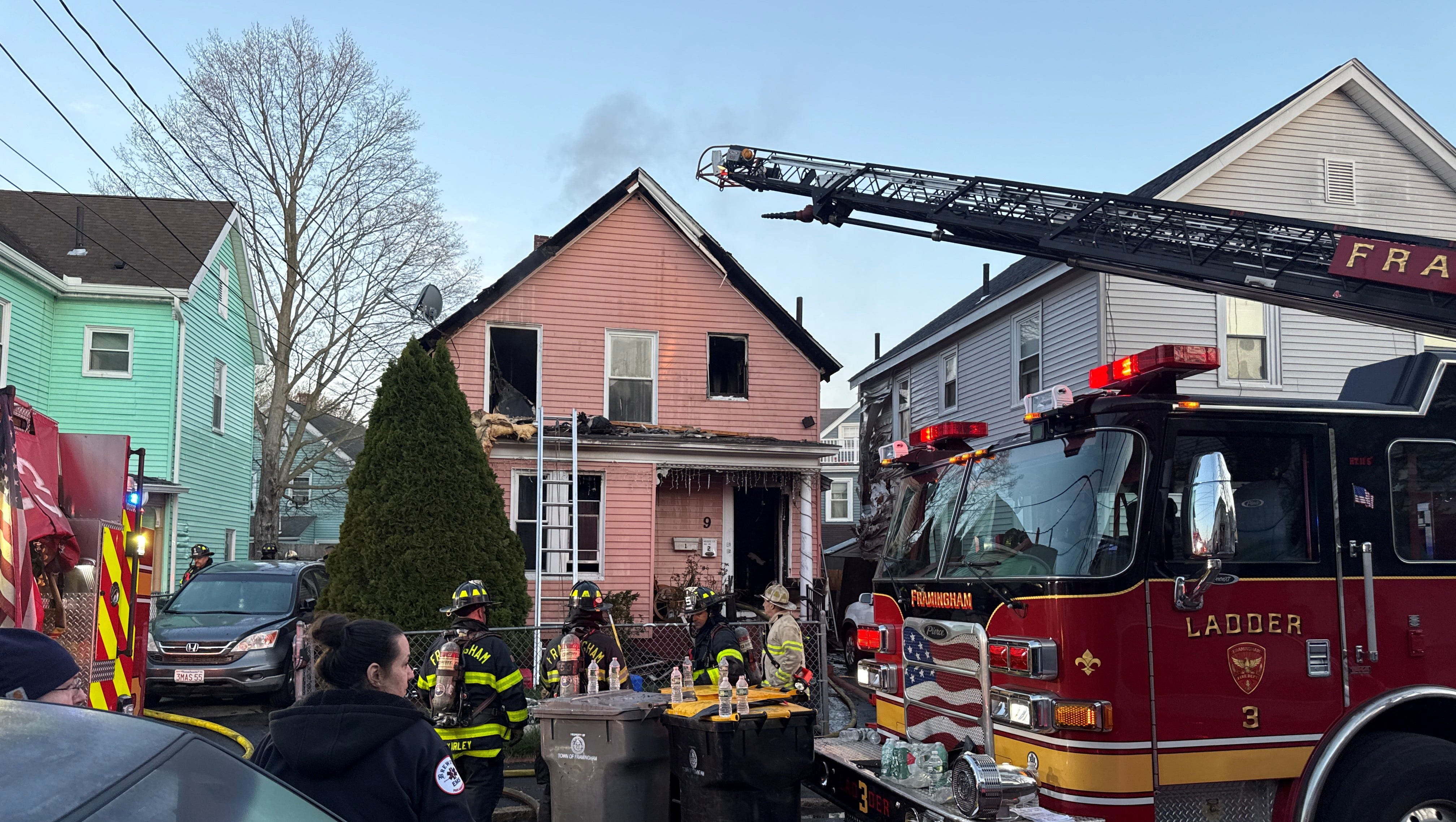 One injured in Framingham house fire