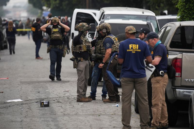 Shots were fired during an immigration enforcement operation in the Los Angeles County city of Compton